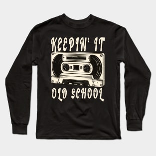 Retro Mixtape Cassette Old School Hip Hop 80s 90s Long Sleeve T-Shirt